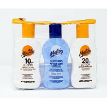 Malibu Sun Protection Travel Size Tanning Pack 1 x SPF 20 1 x SPF 10 Sun Tan Lotion & 1 x After Sun Aloe Vera Lotion Kit