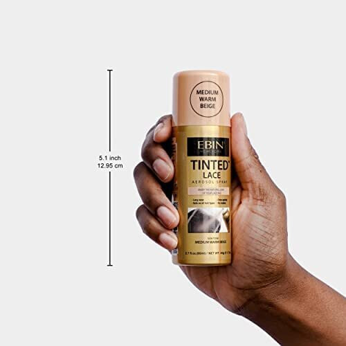 EBIN TINTED LACE AEROSOL SPRAY - DARK BROWN 2