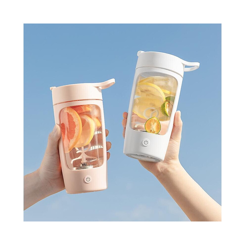 Pink (Pink) 650Ml Electric Protein Shaker Cup Auto Shake Mixer Coffee Bottle Powder Blender Mug