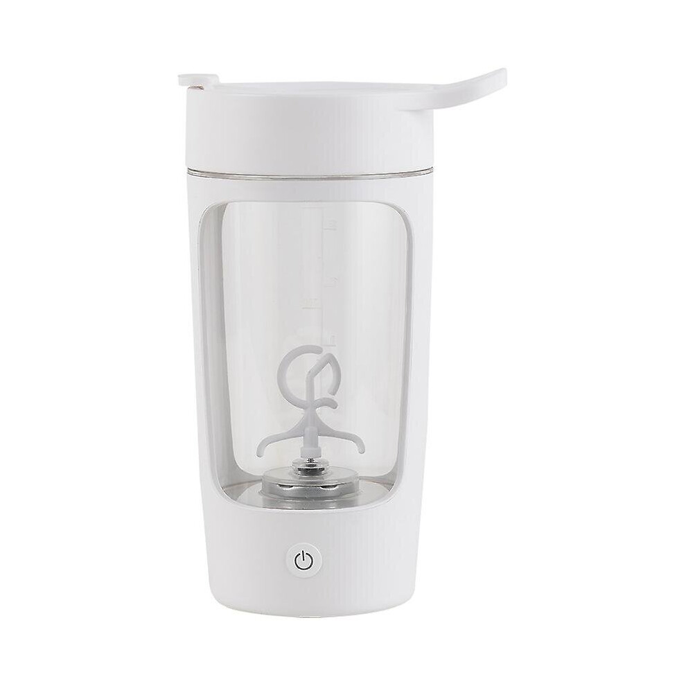 White (White) 650Ml Electric Protein Shaker Cup Auto Shake Mixer Coffee Bottle Powder Blender Mug