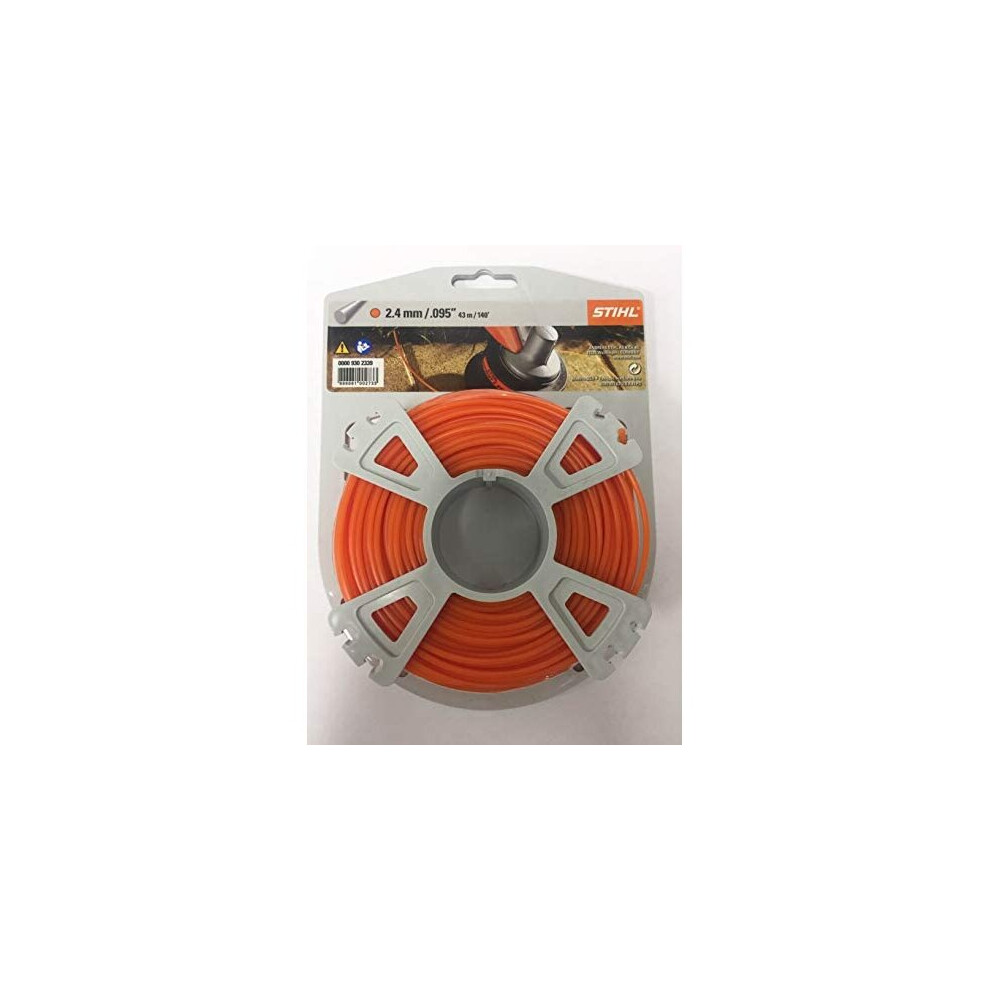 Stihl round, diameter 2.4 mm x 41 m mowing line, orange