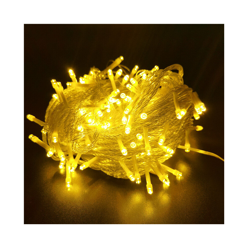 (warm white) 20M 200LED Fairy String Light Clear Cable for Christmas Tree Festival Decoration