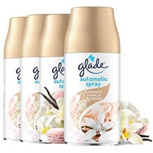Glade Automatic Air Freshener Spray, Auto Spray Odour Eliminator & Room Fragrance, 4 Refills, Vanilla Blossom, 269ml