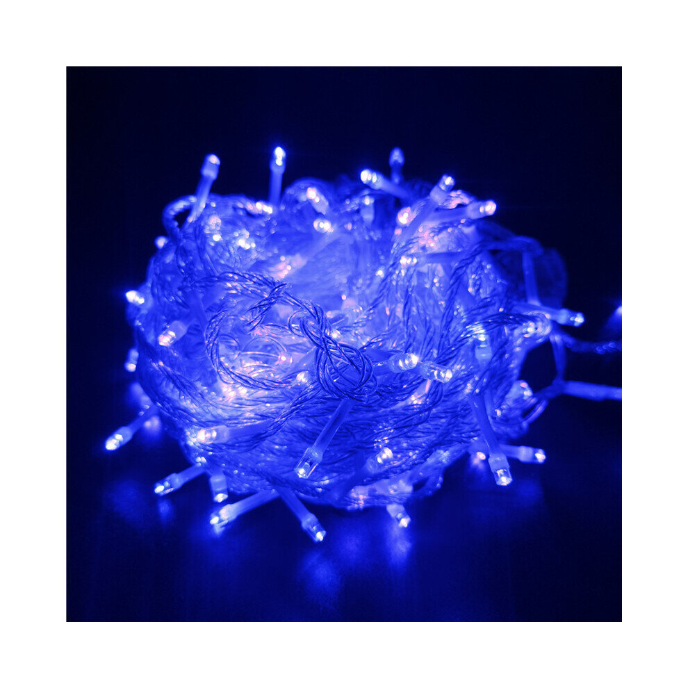 (blue) 20M 200LED Fairy String Light Clear Cable for Christmas Tree Festival Decoration