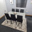 Grey Dining Table and 6 Chairs Stone Grey Effect Kitchen Dining Set 5