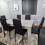 Grey Dining Table and 6 Chairs Stone Grey Effect Kitchen Dining Set 8