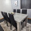 Grey Dining Table and 6 Chairs Stone Grey Effect Kitchen Dining Set 4