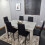 Grey Dining Table and 6 Chairs Stone Grey Effect Kitchen Dining Set 9