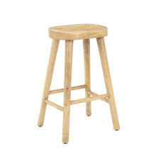 (Light) Wooden Breakfast Bar Kitchen Pub Stool Cafe 68cm