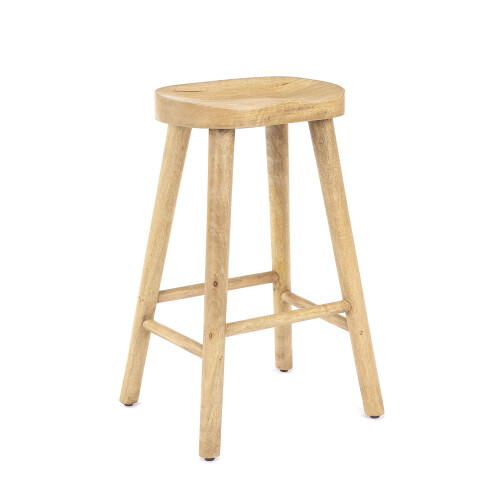 (Light) Wooden Breakfast Bar Kitchen Pub Stool Cafe 68cm