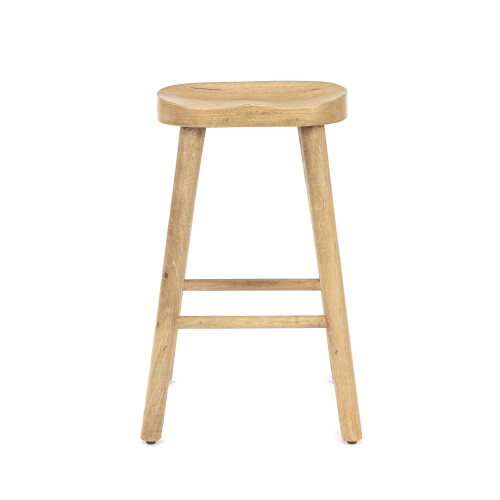(Light) Wooden Breakfast Bar Kitchen Pub Stool Cafe 68cm 1