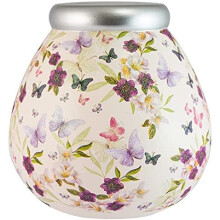 Pot Of Dreams Box | Butterfly Florals Money Pot | Break to Open Piggy Bank | Amusing Saving Jar or Keepsake for Home Décor for Women & Men | Ceramic