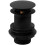 Black Basin Push Button Waste Click Clack Unslotted Basin Sink Pop Up Waste 1