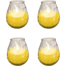 4 x Prices Outdoor Citronella Candle In Glass Jar Fly Insect Repeller Repellent