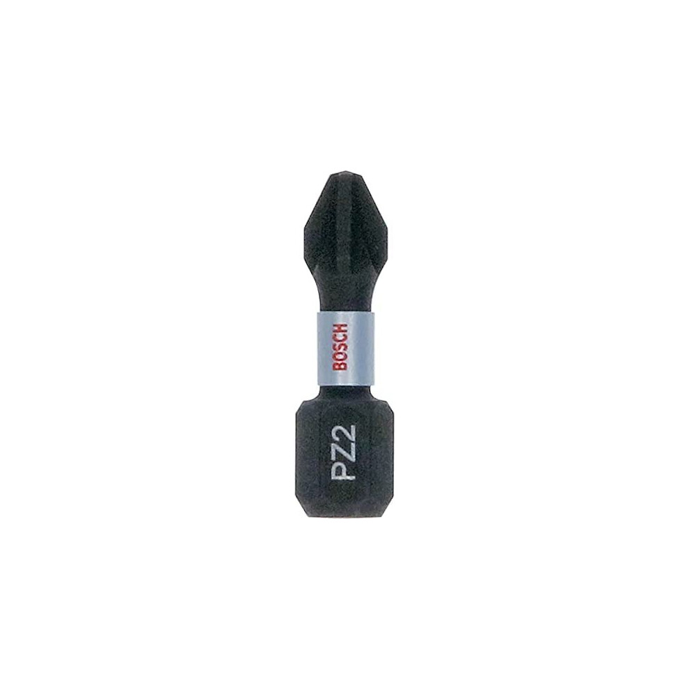 Bosch Impact Control Torsion Pozi Screwdriver Bits PZ2 25mm Pack of 25