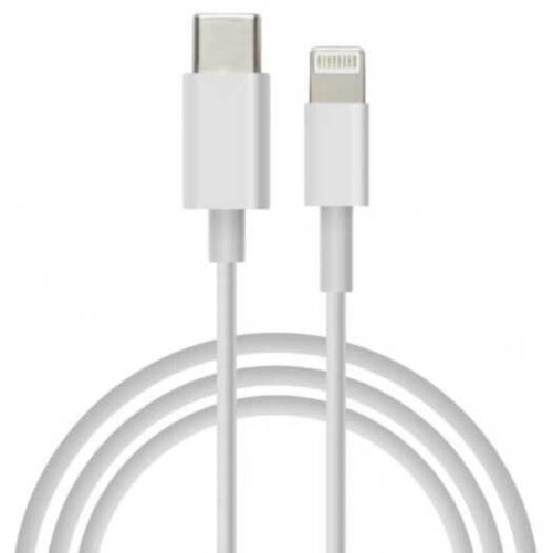 1M Usb 3.1 Type C Male To 8 Pin Data Cable For Iphone White