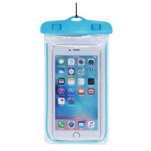 2Pcs Universal Drift Diving Swimming Bag Underwater Dry Luminous Beach Bag Waterproof Phone Case Pouch For 3.5 6 Inch Mobile Phone