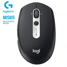 Logitech M585 Multi-Device Multi-Tasking Mouse Logitech Flow Curved Design Ultra-Precise- Black