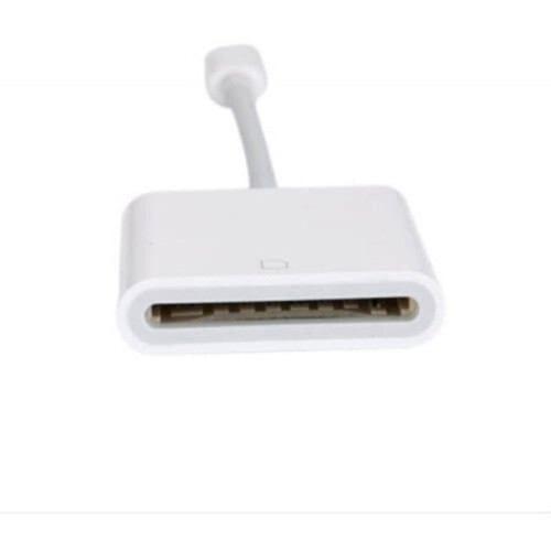 8 Pin To Camera Sd Card Reader Adapter Cable For Iphone / X Ipad White 2