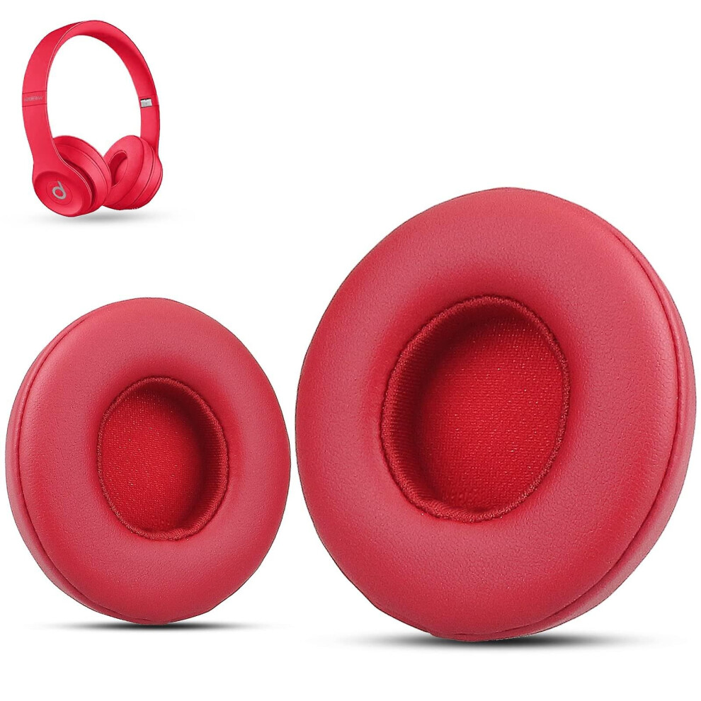 (Red) 1Pair Solo 3.0 2.0 Earpad Replacement Beats Headphone Covers Ear Pads Cushion Red 768645267942