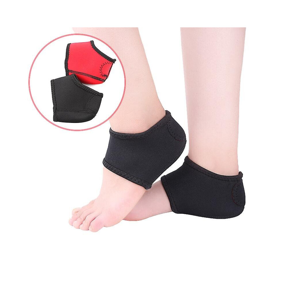 (L) 2pcs Foot Wrap Ankle Care Pain Arch Support Heel Protective Socks