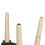 URBN Living (Black) White Black Two Draw Wooden Bedside  Table Stand 2