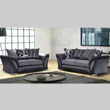 (Black and Grey , 3+2 Seater) Tyson 3+2 Sofa Set & Corner Comfortable Sofa