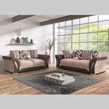 (Beige and Brown, 3+2 Seater) Tyson 3+2 Sofa Set & Corner Comfortable Sofa