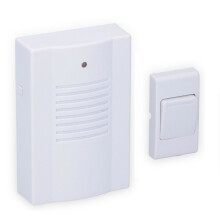 White LED Wireless Doorbell 16 Melodies 30 Metre Range