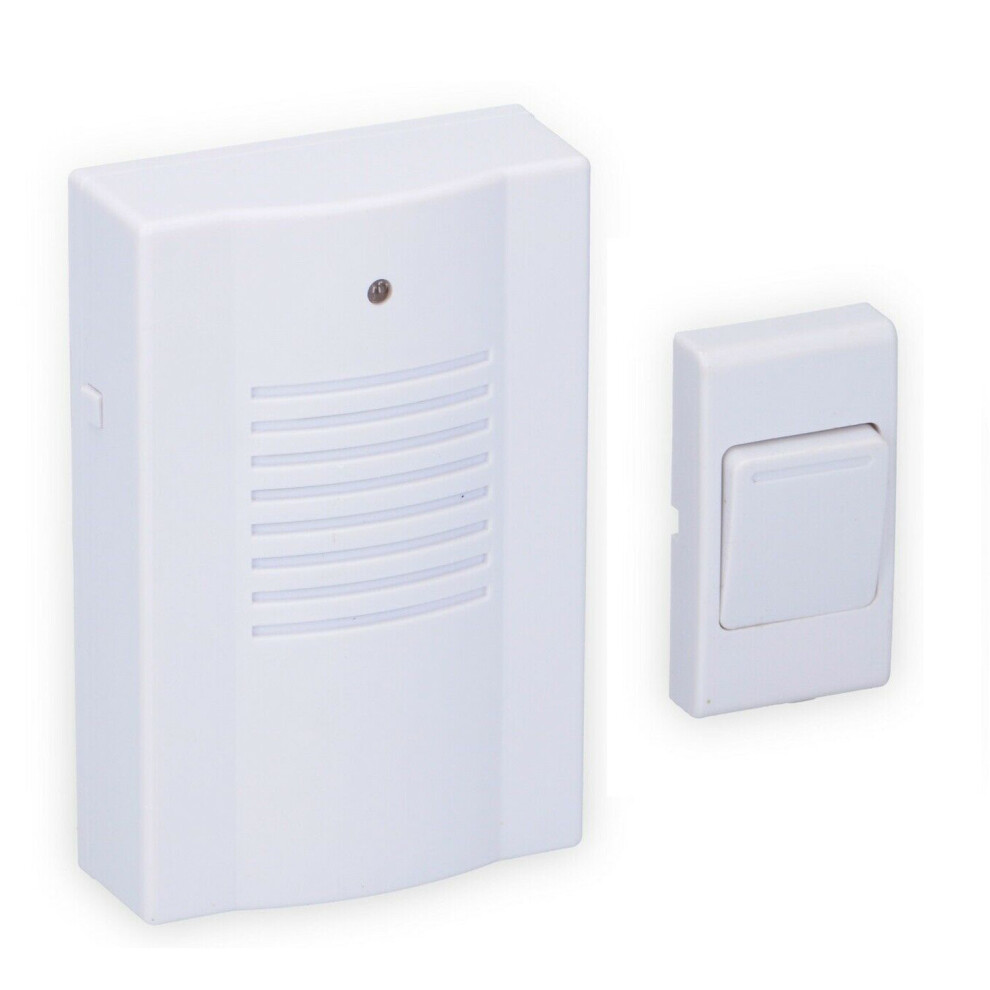 White LED Wireless Doorbell 16 Melodies 30 Metre Range