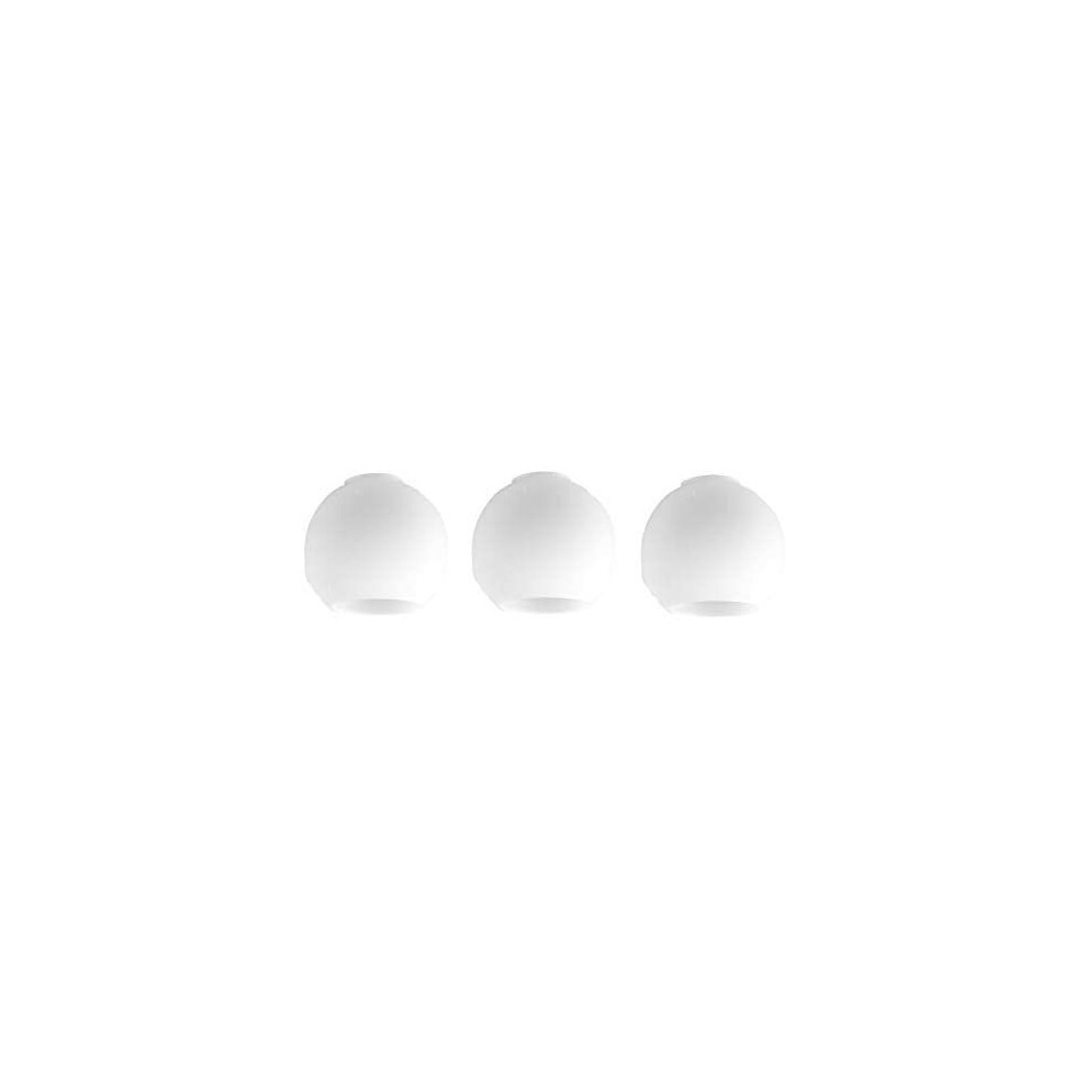 Set of 3 Classic Style White Glass Oval Arco-Shaped Dome Ceiling Lamp Pendant Light Shades