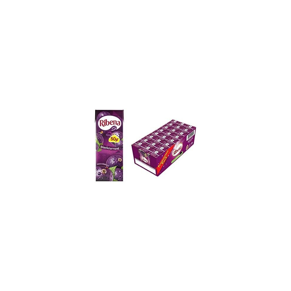 Ribena Blackcurrant Flavour Cartons Furit Juice 250ml Pack Of 24 Cartons