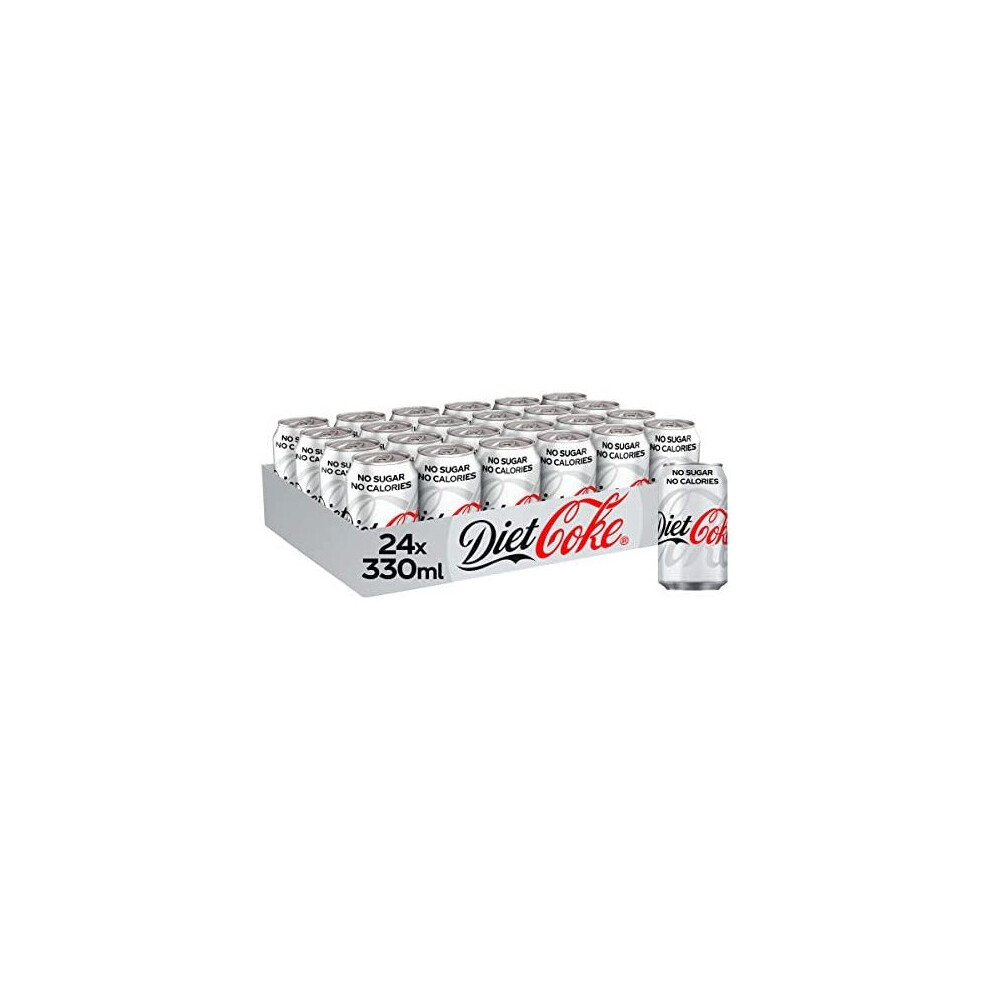 Diet Coke Fizzy Drinks 24 x 330ml Cans