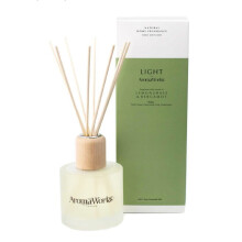 AromaWorks Lemongrass & Bergamot Reed Diffuser 200ml - 100% Pure Essential Oils for Mood Uplift & Fresh Ambience