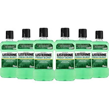 Listerine Antiseptic Fresh Burst Mouthwash, 500 ml, Pack of 6 (Pack of 1)