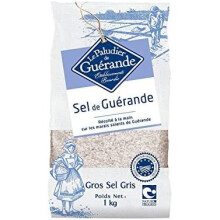 Le Paludier Celtic Grey Sea Salt Coarse, 2 x 1000g - Hand-Harvested from Guérande Salt Marshes, Unrefined & Mineral-Rich