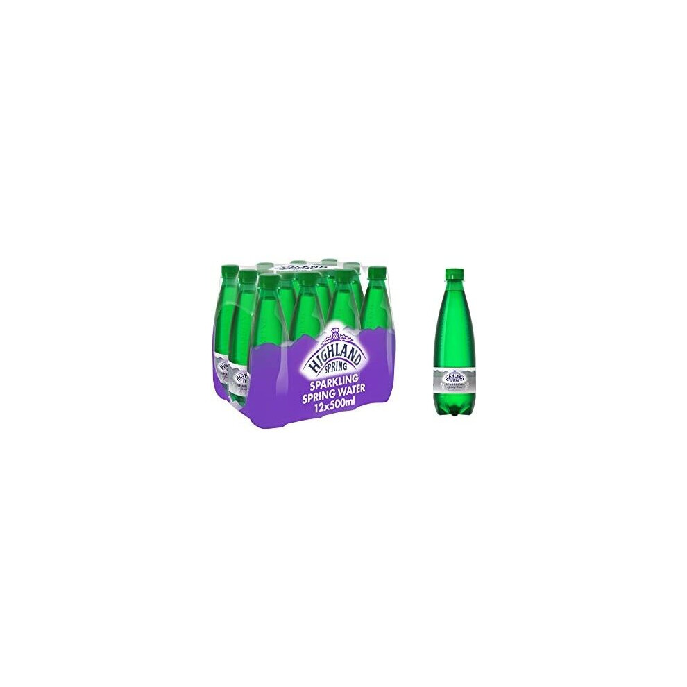 Highland Spring Sparkling Spring Water, 12x500ml