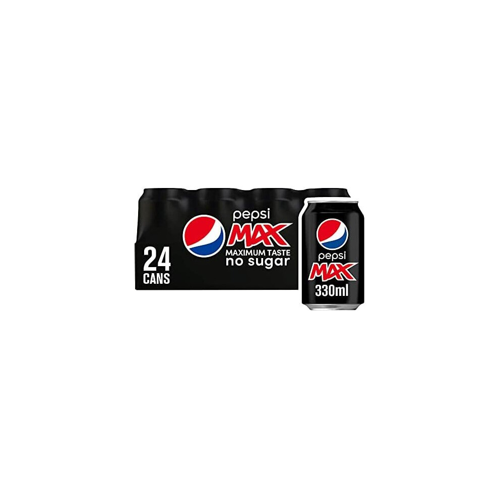 Pepsi Max No Sugar Cans, 24x330ml