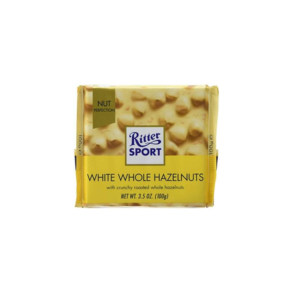 Alfred Ritter: Ritter Sport Chocolate White Whole Hazelnuts - 5 x 100 g