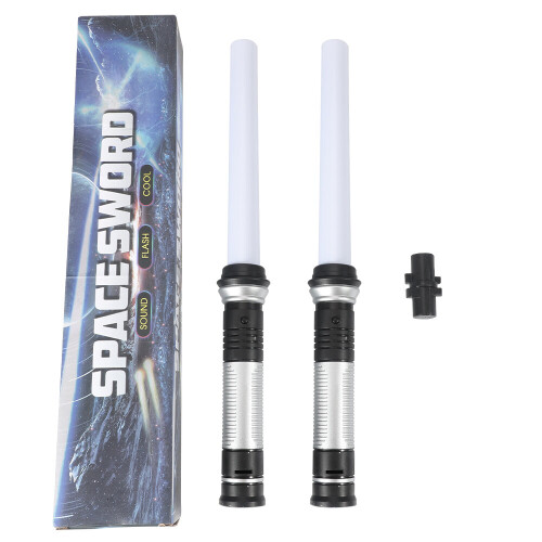 LED Light Saber 2 Pack, 7 Color Changing Light Up Sword with Sound 1