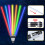 LED Light Saber 2 Pack, 7 Color Changing Light Up Sword with Sound 10