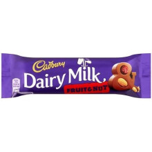 Cadbury Dairy Milk Chocolate Fruit & Nut Bar, 49g (Pack of 48)