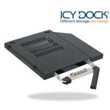 ICY Dock MB411SPO-2B 2.5" SATA HDD SSD Notebook Slim ODD Mobile Rack