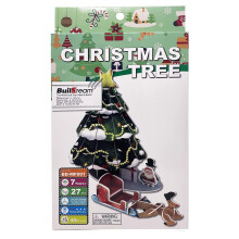 Edu-Sci Festive Building 27 Piece 3D Puzzle Ages 7+ - Christmas Tree Scene