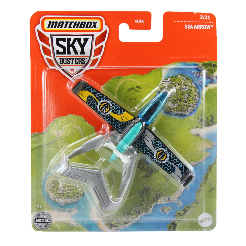 Matchbox Skybusters Sea Arrow Diecast Plane 1:64 Scale