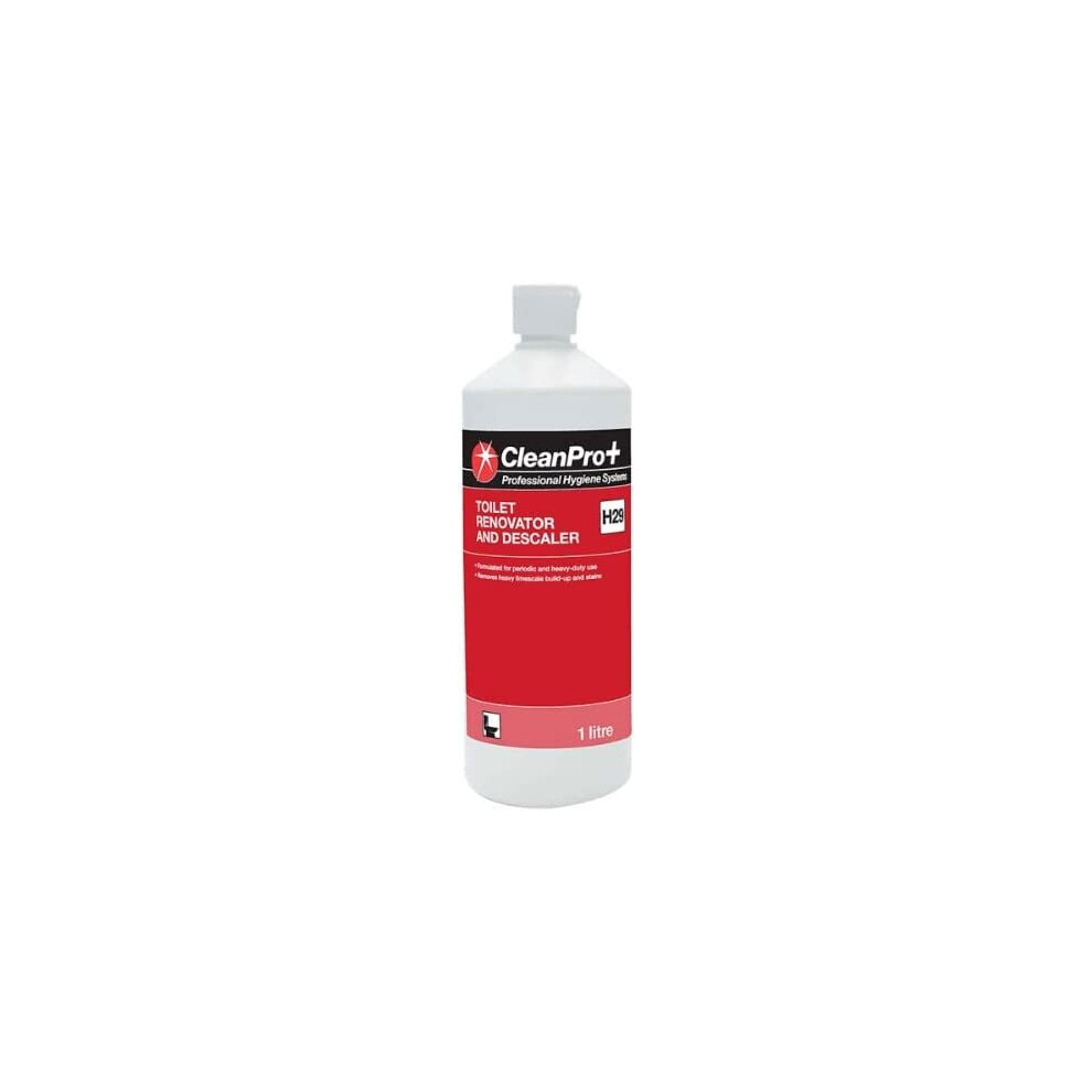Clean Pro+ Professional Hygiene Systems Toilet Renovator and Descaler H29 1 Litre Case of 6