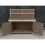 (7ft, Legs With Wheels) Wooden MDF Top Workbench With Lockable Cupboard And Back Panel 3