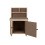(3ft, Legs With Wheels) Wooden MDF Top Workbench With Lockable Cupboard And Back Panel 4