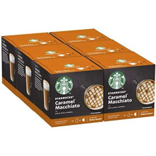 Starbucks Caramel Macchiato Nescafe Dolce Gusto Pods - 72 Pods (36 Servings), Creamy Caramel Coffee
