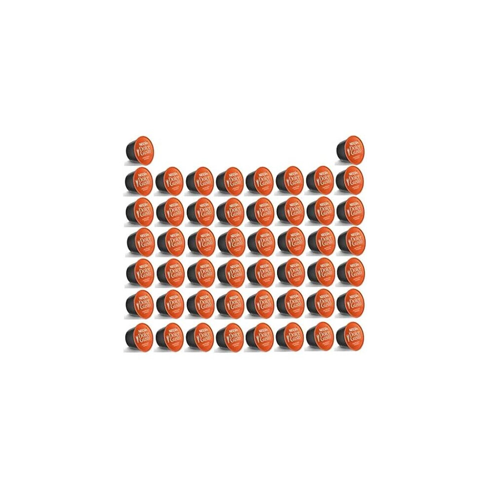 Nescafe Dolce Gusto Americano Intenso Coffee Capsules - 50 Loose Pods, Bold Roast With Rich Crema